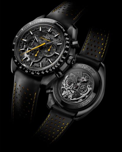 Omega Apollo 8 Speedmaster Dark Side of the Moon 44,25 mm, Schwarze Keramik mit Kautschukband 310.92.44.50.01.001 – Bild 3