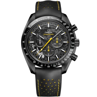 Omega Apollo 8 Speedmaster Dark Side of the Moon 44,25 mm, Schwarze Keramik mit Kautschukband 310.92.44.50.01.001
