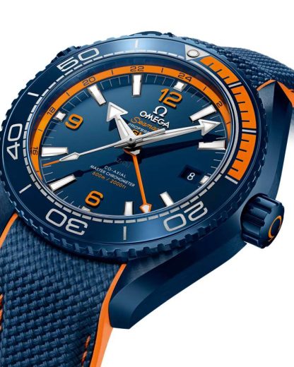 Omega Big Blue Seamaster Planet Ocean 600M 45,5 mm, Blaue Keramik mit Kautschukband 215.92.46.22.03.001 – Bild 3