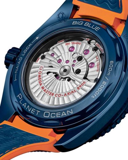 Omega Big Blue Seamaster Planet Ocean 600M 45,5 mm, Blaue Keramik mit Kautschukband 215.92.46.22.03.001 – Bild 4