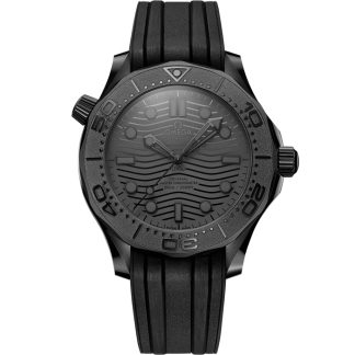 Omega Black Black Seamaster Diver 300M 43,5 mm, Schwarze Keramik mit Kautschukband 210.92.44.20.01.003