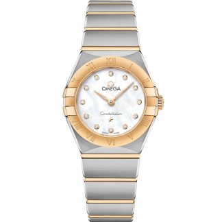 Omega Constellation 25 mm, Stahl - Gelbgold mit Stahl- und Gelbgoldband 131.20.25.60.55.002