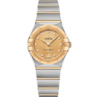 Omega Constellation 25 mm, Stahl - Gelbgold mit Stahl- und Gelbgoldband 131.20.25.60.58.001