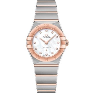 Omega Constellation 25 mm, Stahl - Sedna™-Gold mit Stahl- und Sedna™-Goldband 131.20.25.60.55.001