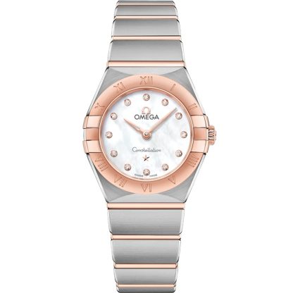 Omega Constellation 25 mm, Stahl - Sedna™-Gold mit Stahl- und Sedna™-Goldband 131.20.25.60.55.001