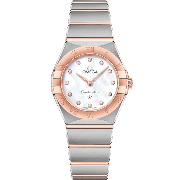 Omega Constellation 25 mm, Stahl - Sedna™-Gold mit Stahl- und Sedna™-Goldband 131.20.25.60.55.001