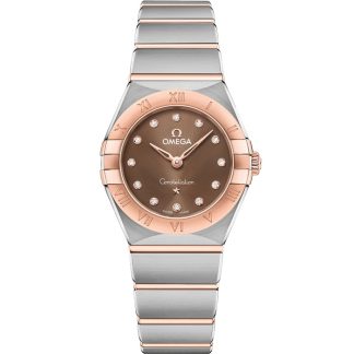 Omega Constellation 25 mm, Stahl - Sedna™-Gold mit Stahl- und Sedna™-Goldband 131.20.25.60.63.001