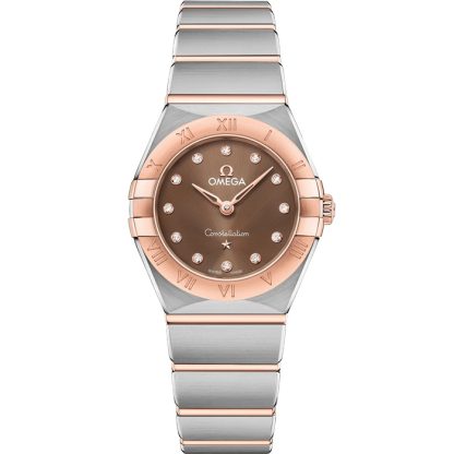 Omega Constellation 25 mm, Stahl - Sedna™-Gold mit Stahl- und Sedna™-Goldband 131.20.25.60.63.001