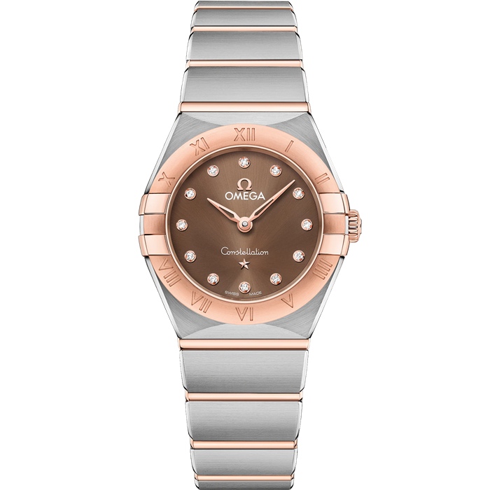 Omega Constellation 25 mm, Stahl - Sedna™-Gold mit Stahl- und Sedna™-Goldband 131.20.25.60.63.001