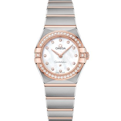 Omega Constellation 25 mm, Stahl - Sedna™-Gold mit Stahl- und Sedna™-Goldband 131.25.25.60.55.001