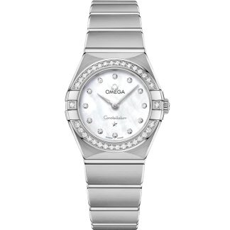 Omega Constellation 25 mm, Stahl mit Stahlarmband 131.15.25.60.55.001
