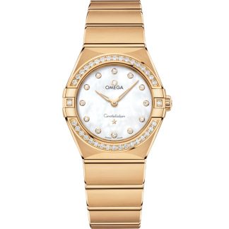 Omega Constellation 28 mm, Gelbgold mit Gelbgoldband 131.55.28.60.55.002