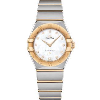 Omega Constellation 28 mm, Stahl - Gelbgold mit Stahl- und Gelbgoldband 131.20.28.60.55.002
