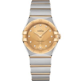 Omega Constellation 28 mm, Stahl - Gelbgold mit Stahl- und Gelbgoldband 131.20.28.60.58.001