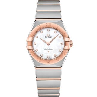 Omega Constellation 28 mm, Stahl - Sedna™-Gold mit Stahl- und Sedna™-Goldband 131.20.28.60.55.001