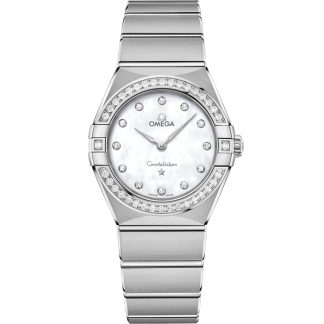 Omega Constellation 28 mm, Stahl mit Stahlarmband 131.15.28.60.55.001