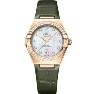Omega Constellation 29 mm, Moonshine™-Gold mit Alligator 131.58.29.20.55.003