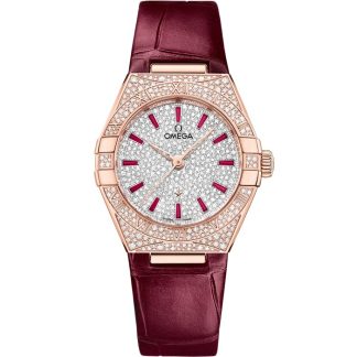Omega Constellation 29 mm, Sedna™-Gold mit Lederarmband 131.58.29.20.99.001