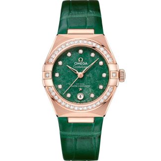 Omega Constellation 29 mm, Sedna™-Gold mit Lederarmband 131.58.29.20.99.004