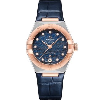 Omega Constellation 29 mm, Stahl - Sedna™-Gold mit Lederarmband 131.23.29.20.99.003
