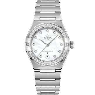 Omega Constellation 29 mm, Stahl mit Stahlarmband 131.15.29.20.55.001