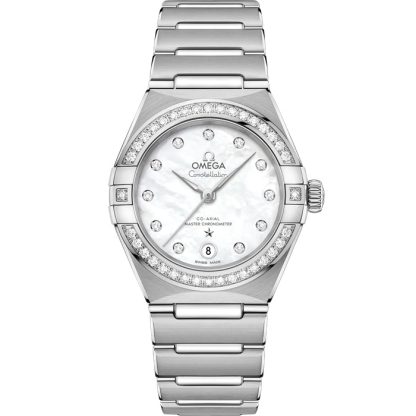 Omega Constellation 29 mm, Stahl mit Stahlarmband 131.15.29.20.55.001