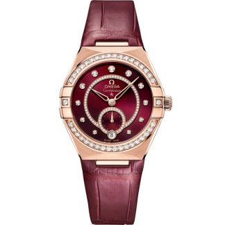 Omega Constellation 34 mm, Sedna™-Gold mit Lederarmband 131.58.34.20.61.001