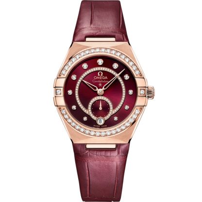 Omega Constellation 34 mm, Sedna™-Gold mit Lederarmband 131.58.34.20.61.001
