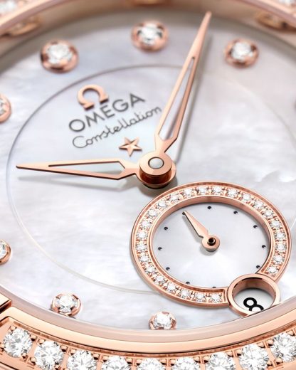 Omega Constellation 34 mm, Stahl - Sedna™-Gold mit Lederarmband 131.28.34.20.55.001 – Bild 3