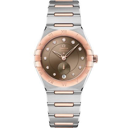 Omega Constellation 34 mm, Stahl - Sedna™-Gold mit Stahl- und Sedna™-Goldband 131.20.34.20.63.001
