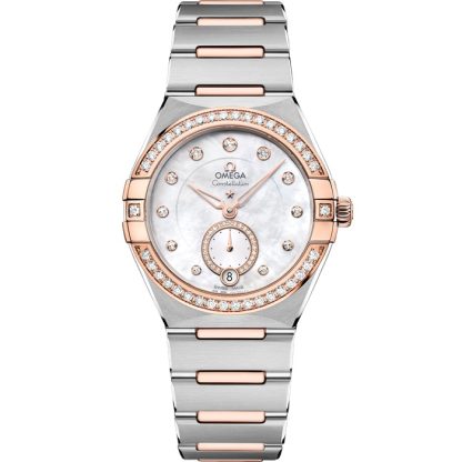 Omega Constellation 34 mm, Stahl - Sedna™-Gold mit Stahl- und Sedna™-Goldband 131.25.34.20.55.001