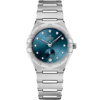Omega Constellation 34 mm, Stahl mit Stahlarmband 131.10.34.20.53.001