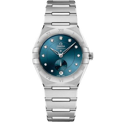 Omega Constellation 34 mm, Stahl mit Stahlarmband 131.10.34.20.53.001