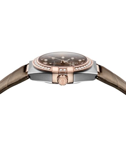 Omega Constellation 36 mm, Stahl - Sedna™-Gold mit Lederarmband 131.28.36.20.63.001 – Bild 3