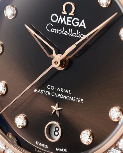 Omega Constellation 36 mm, Stahl - Sedna™-Gold mit Lederarmband 131.28.36.20.63.001 – Bild 4
