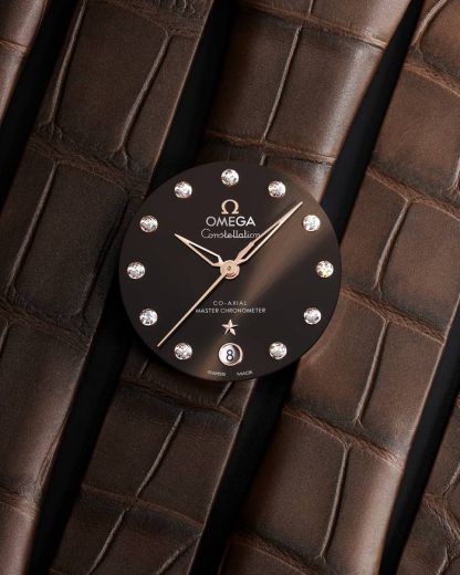 Omega Constellation 36 mm, Stahl - Sedna™-Gold mit Lederarmband 131.28.36.20.63.001 – Bild 6