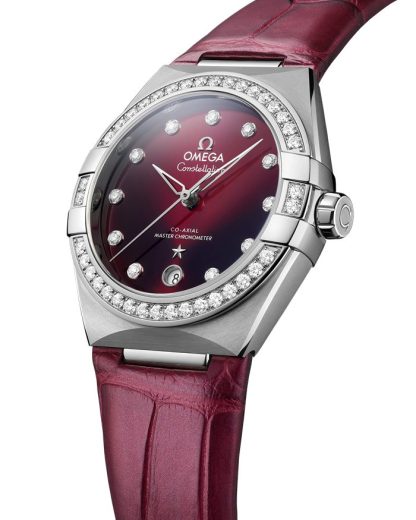 Omega Constellation 36 mm, Stahl mit Lederarmband 131.18.36.20.61.001 – Bild 3