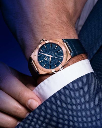 Omega Constellation 39 mm, Sedna™-Gold mit Lederarmband 131.53.39.20.03.001 – Bild 5