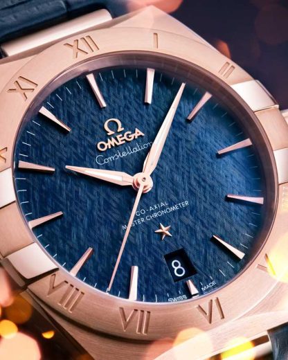 Omega Constellation 39 mm, Sedna™-Gold mit Lederarmband 131.53.39.20.03.001 – Bild 6