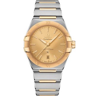 Omega Constellation 39 mm, Stahl - Gelbgold mit Stahl- und Gelbgoldband 131.20.39.20.08.001