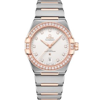 Omega Constellation 39 mm, Stahl - Sedna™-Gold mit Stahl- und Sedna™-Goldband 131.25.39.20.52.001