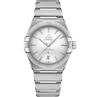 Omega Constellation 39 mm, Stahl mit Stahlarmband 131.10.39.20.02.001
