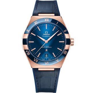 Omega Constellation 41 mm, Sedna™-Gold mit Lederarmband 131.63.41.21.03.001