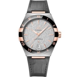 Omega Constellation 41 mm, Stahl - Sedna™-Gold mit Lederarmband 131.23.41.21.06.001