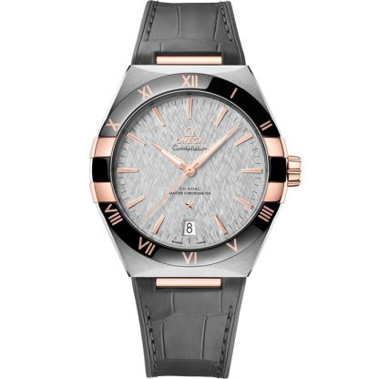 Omega Constellation 41 mm, Stahl - Sedna™-Gold mit Lederarmband 131.23.41.21.06.001