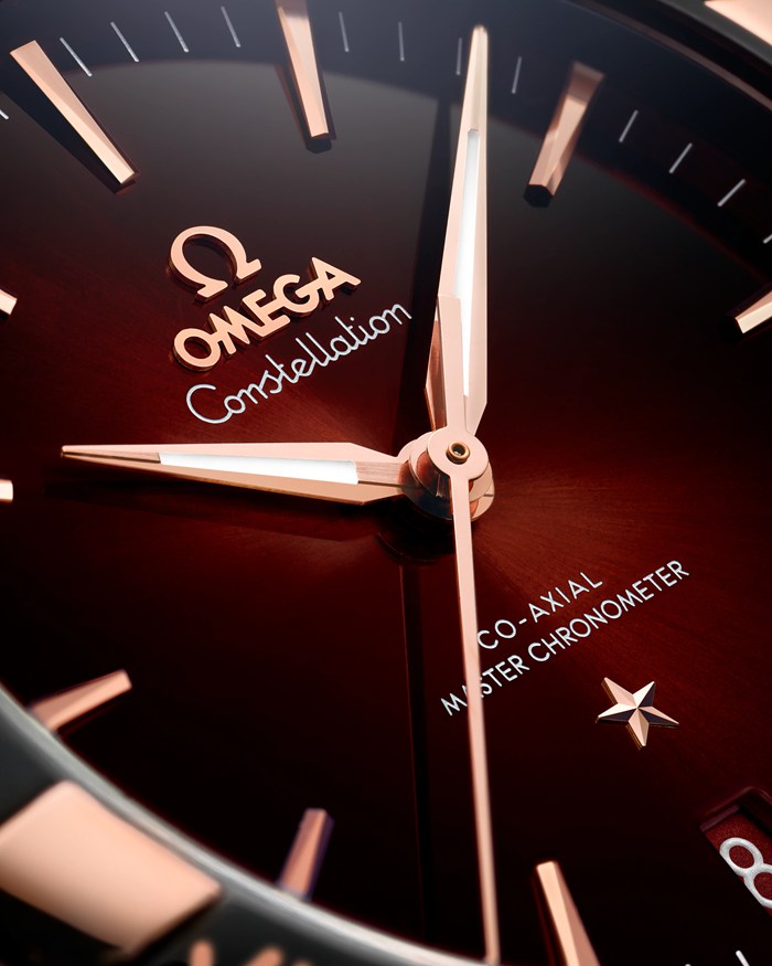 Omega Constellation 41 mm, Stahl - Sedna™-Gold mit Lederarmband 131.23.41.21.11.001 – Bild 3