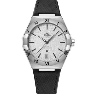 Omega Constellation 41 mm, Stahl mit Kautschukband 131.12.41.21.06.001