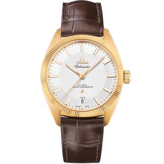 Omega Constellation Globemaster 39 mm, Gelbgold mit Lederarmband 130.53.39.21.02.002