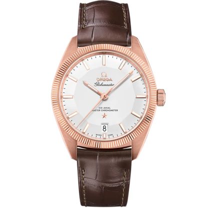 Omega Constellation Globemaster 39 mm, Sedna™-Gold mit Lederarmband 130.53.39.21.02.001