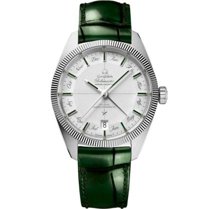 Omega Constellation Globemaster 41 mm, Platin mit Lederarmband 130.93.41.22.99.002